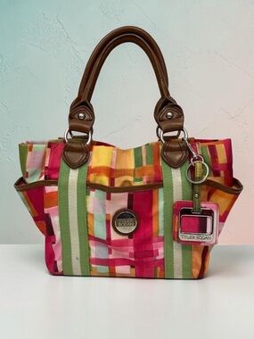 Tyler Rodan Colorful Geometric Design Handbag Shoulder Bag Purse